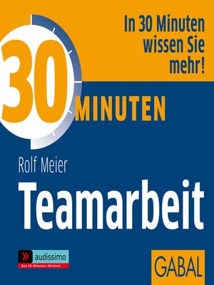 cover image of 30 Minuten Teamarbeit